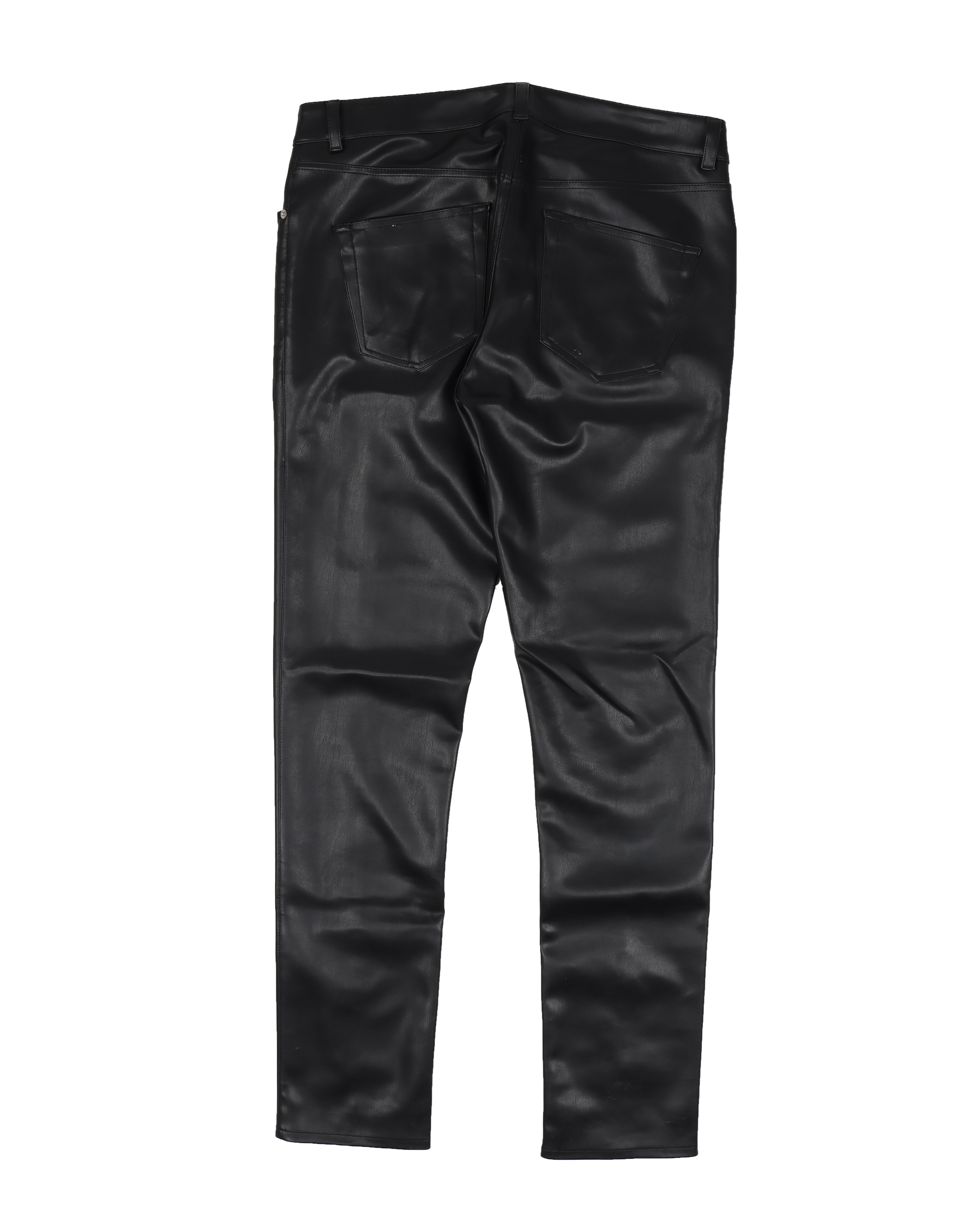 Tyrone Slit Cut Faux-Leather Pants