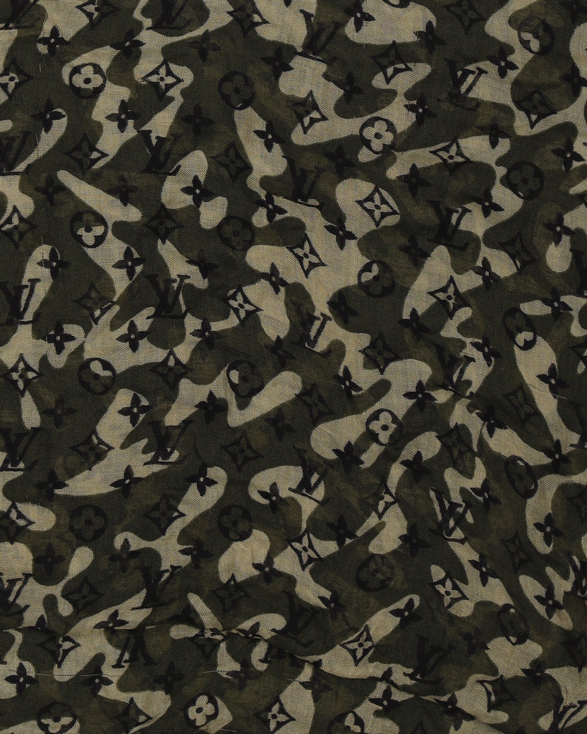 Murakami Monogramouflage Cashmere Scarf