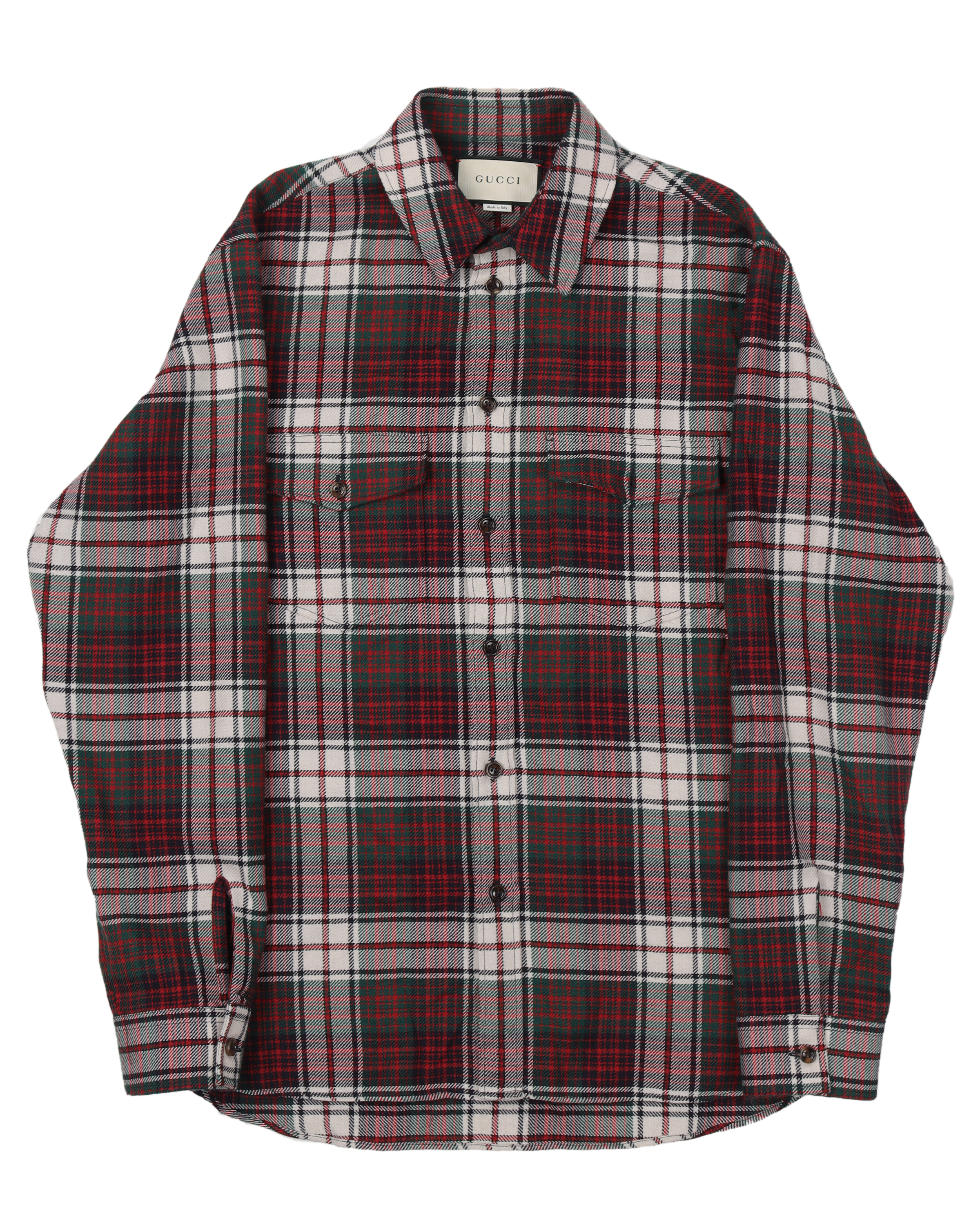 Embroidered Logo Wool Flannel