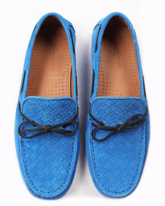 Suede Intrecciato Loafers