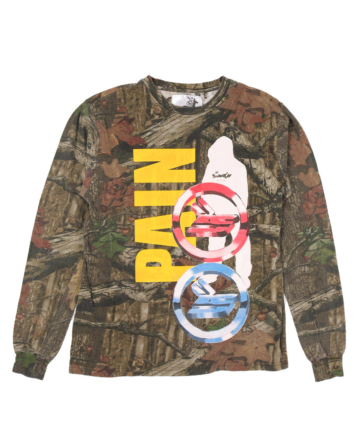 Born From Pain Silhouette Long Sleeve Camouflage T-Shirt