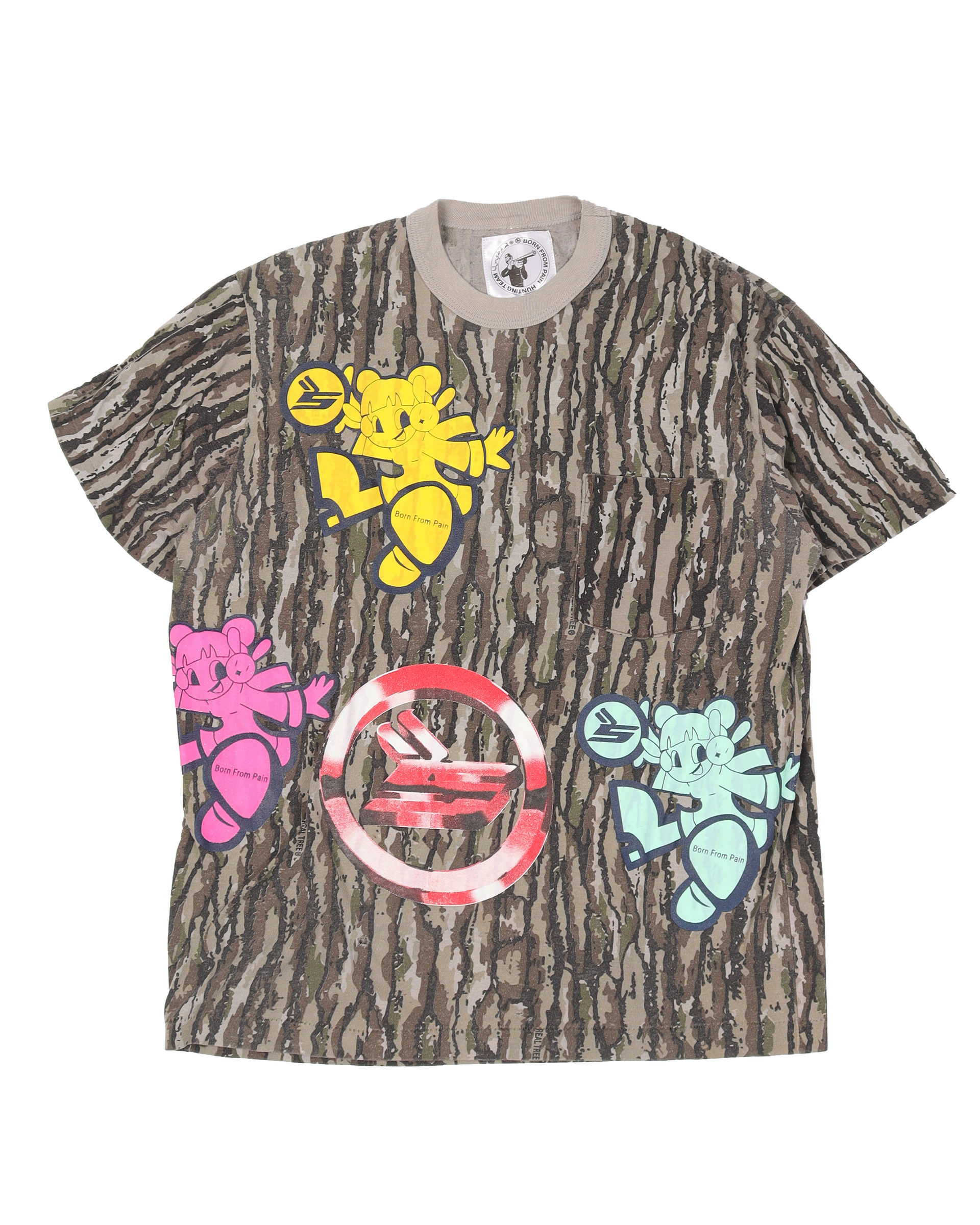 sicko born from pain ラグラン　ロングTシャツ Sicko t-shirt white / - Gem