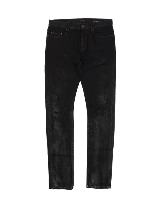 "D02" Distressed Denim