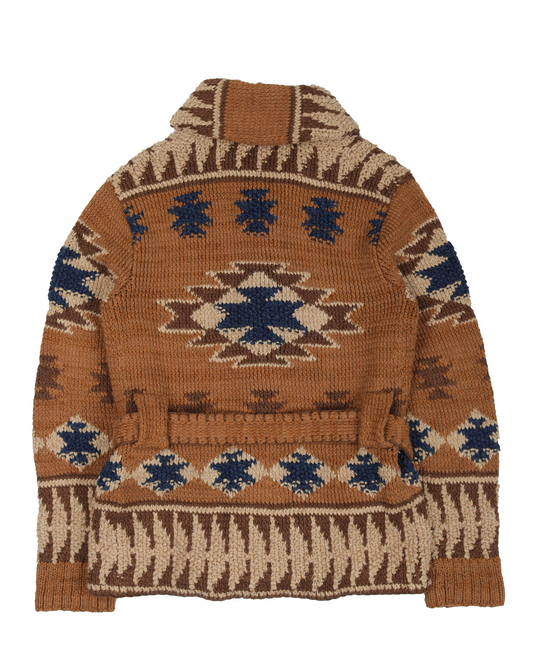 Hand-Knit Ranch Shawl Cardigan