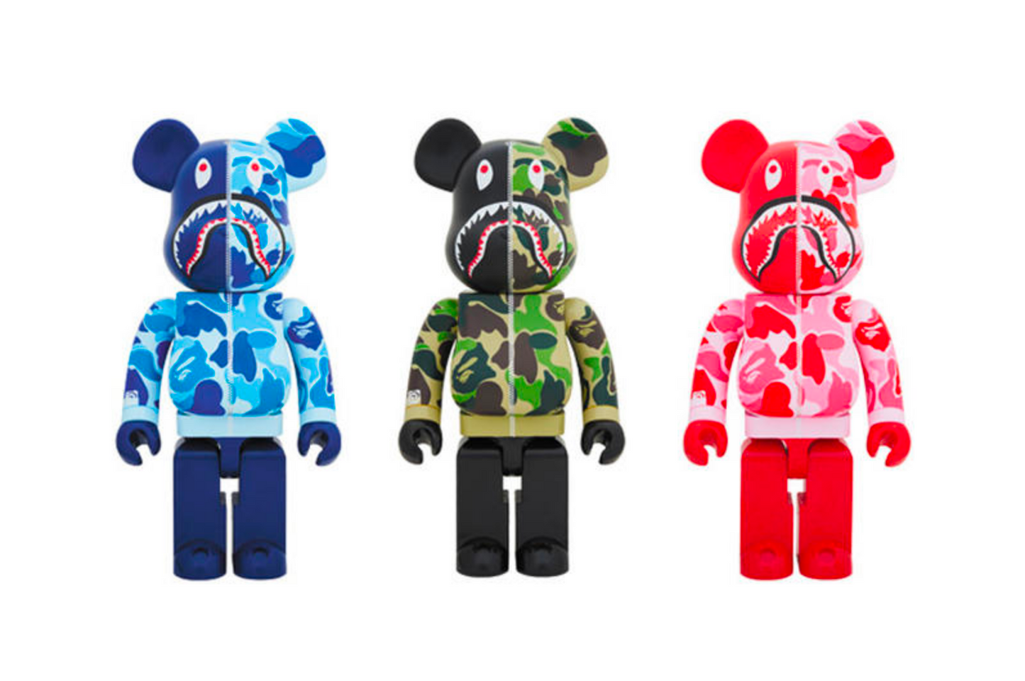 BAPE 400% Bearbrick (SET OF 3) (2015)