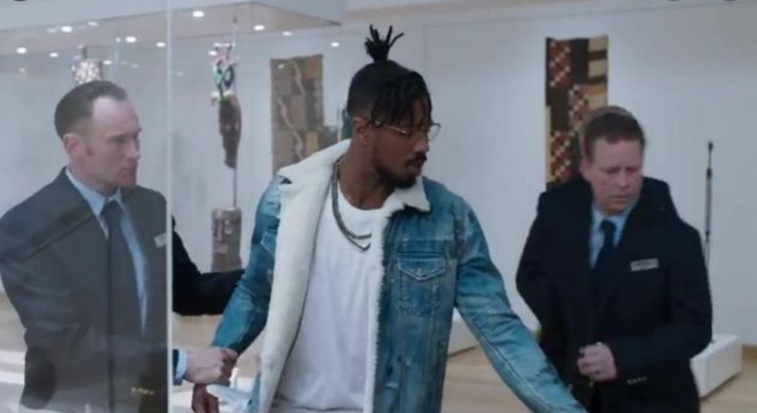 Killmonger Shearling Denim Trucker Jacket