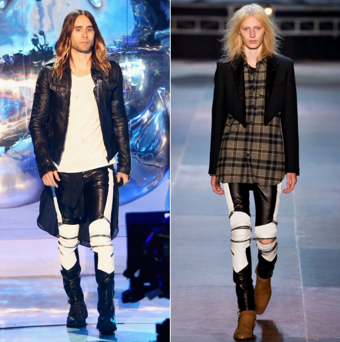Black/White Leather Moto Pant (2013)