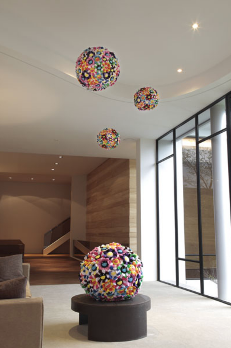 Takashi Murakami Plush Flower Ball Medium 40cm