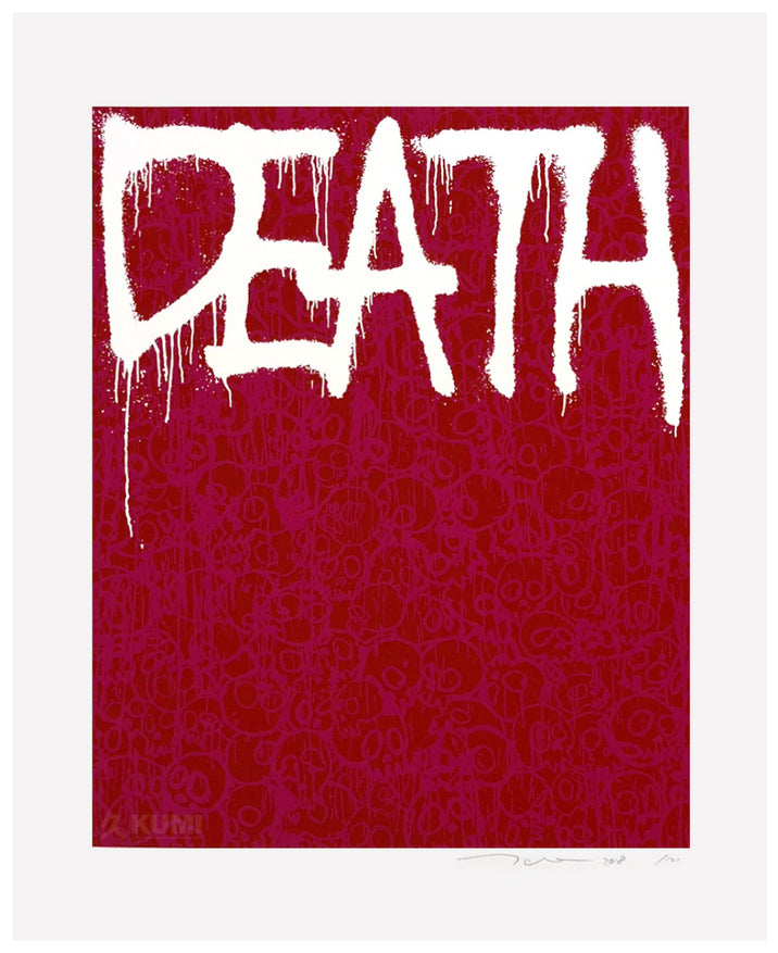 Takashi Murakami " DEATH " Pink Print Edition of 100