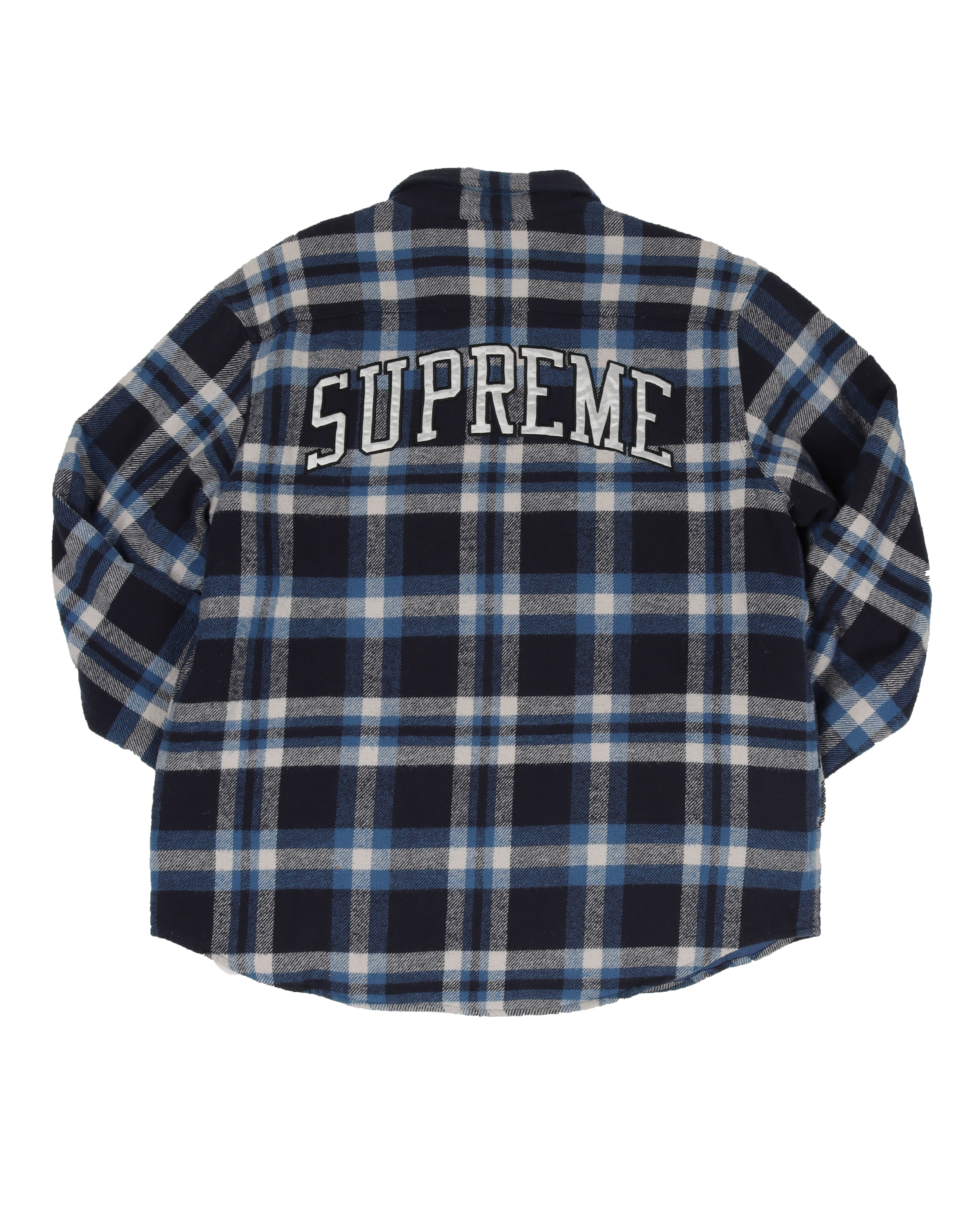 17AW Quilted Arc Logo Flannel Shirt