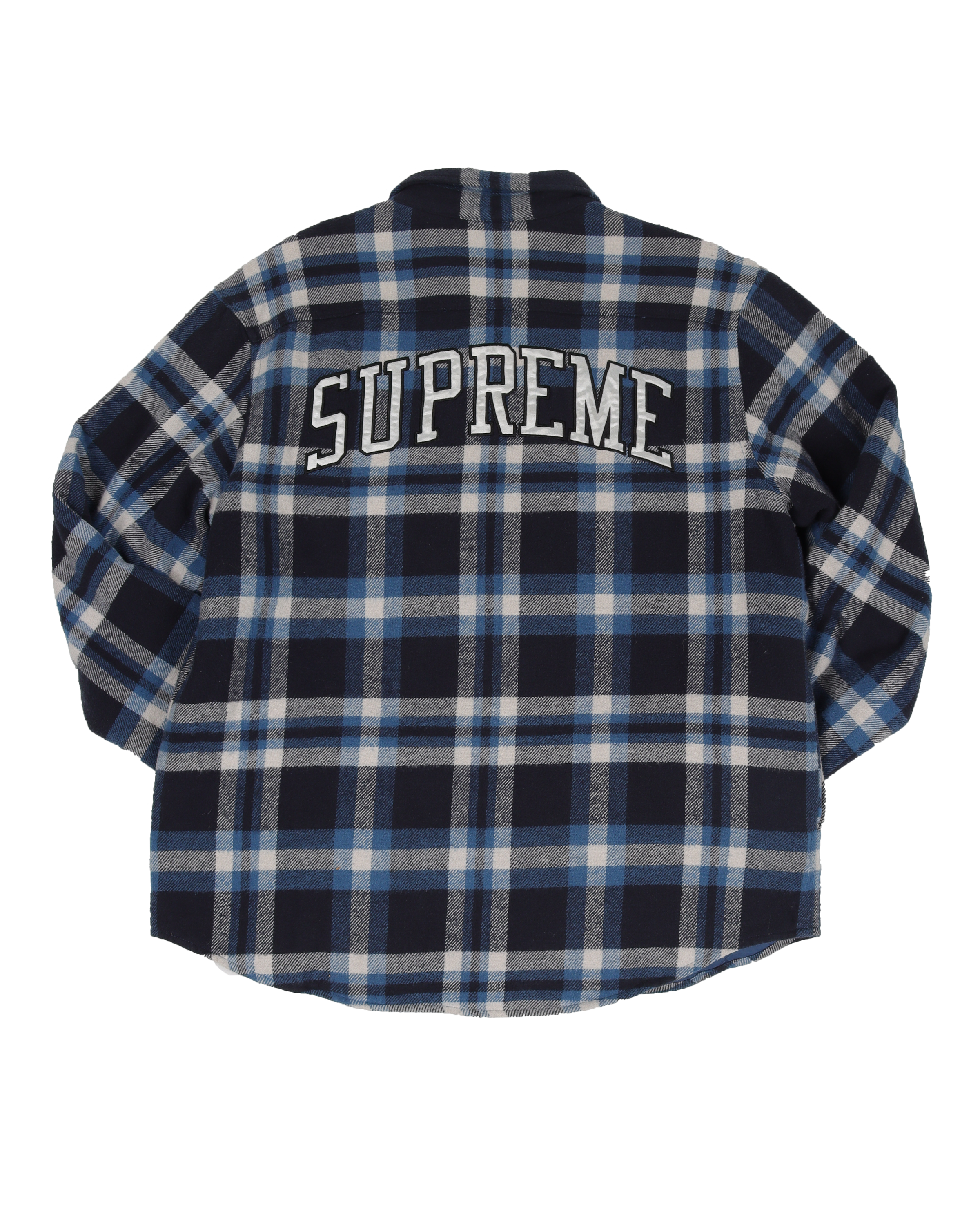 Quilted Arc Logo Flannel Over Shirt