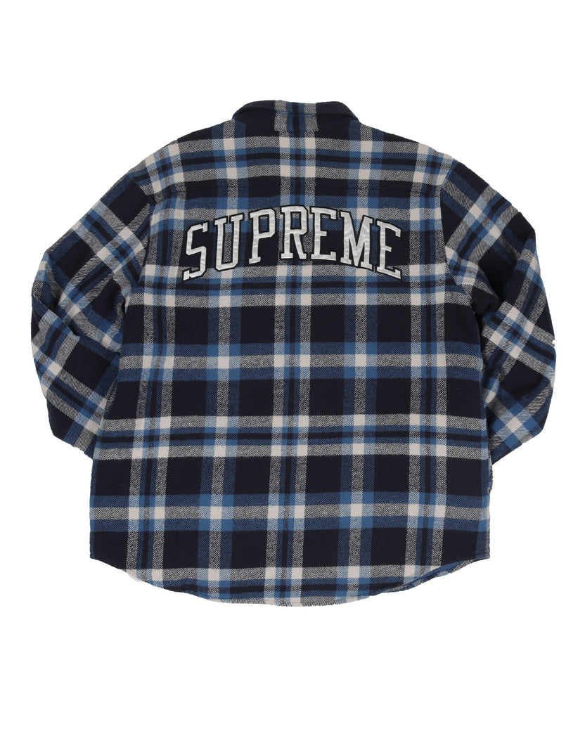 Supreme Quilted Arc Logo Flannel