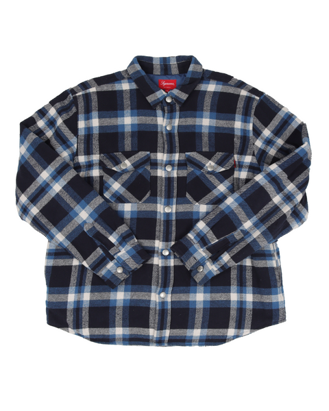 Arc logo quilted flannel shirt Clearance