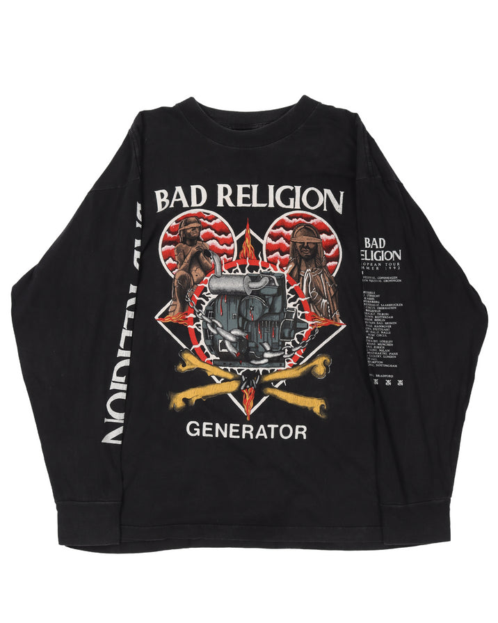 Bad Religion "Generator" 1992 Tour L/S T-Shirt