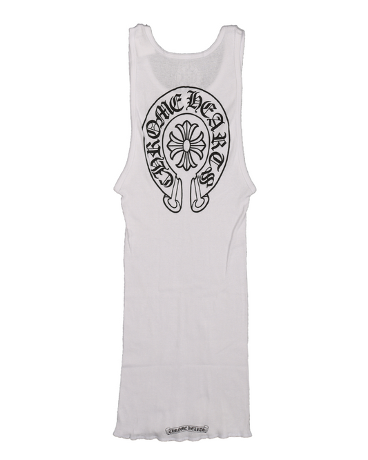 Ribbed Horseshoe Logo Tank-Top