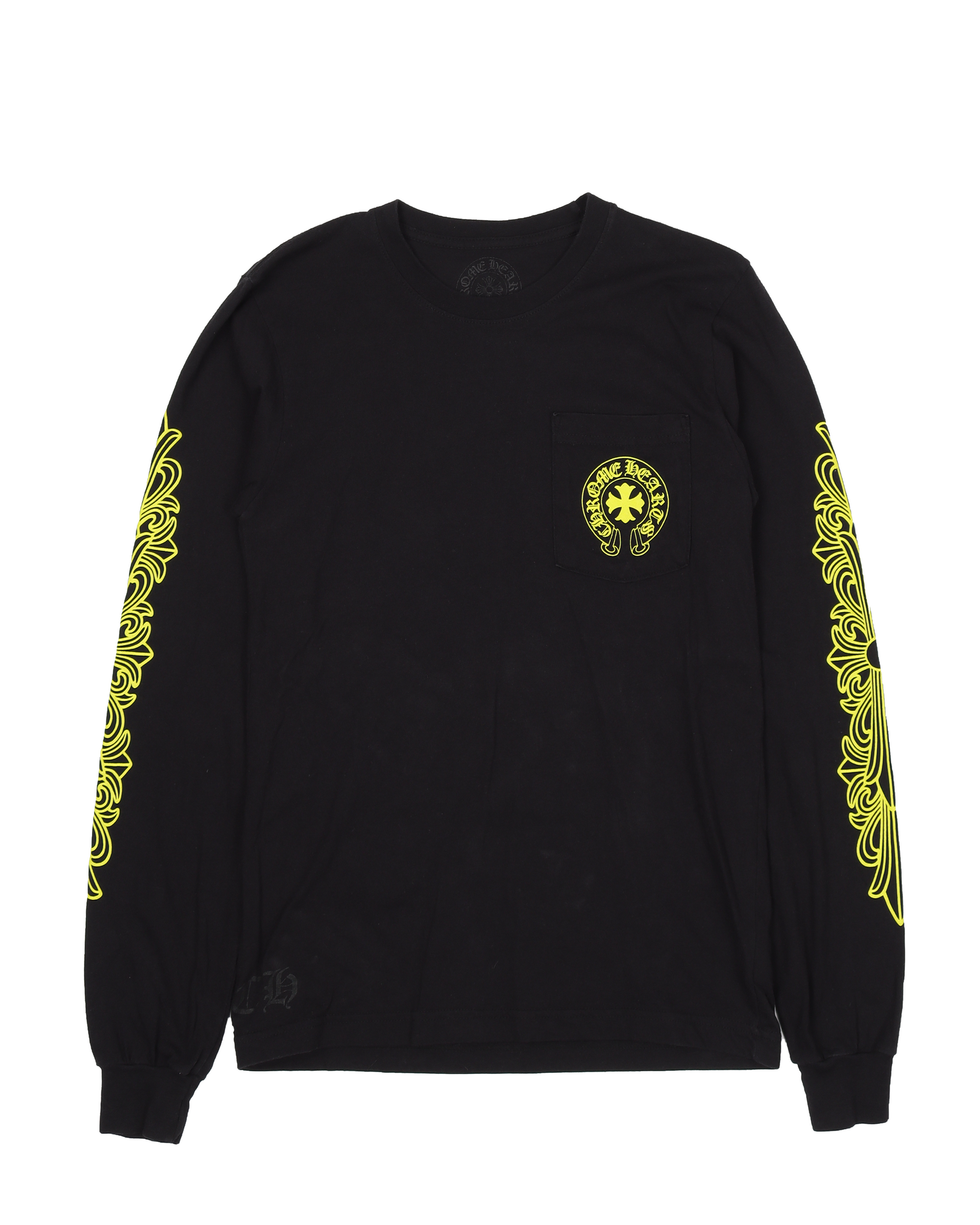 Chrome Hearts Neon Yellow Text L/S T-Shirt (LA Exclusive) – Justin