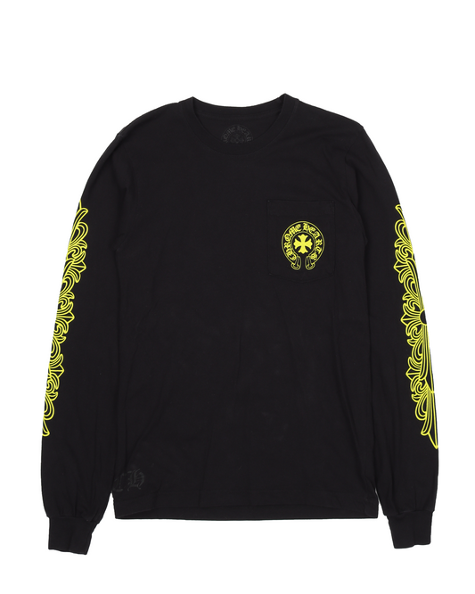 Neon Yellow Text L/S T-Shirt (LA Exclusive)