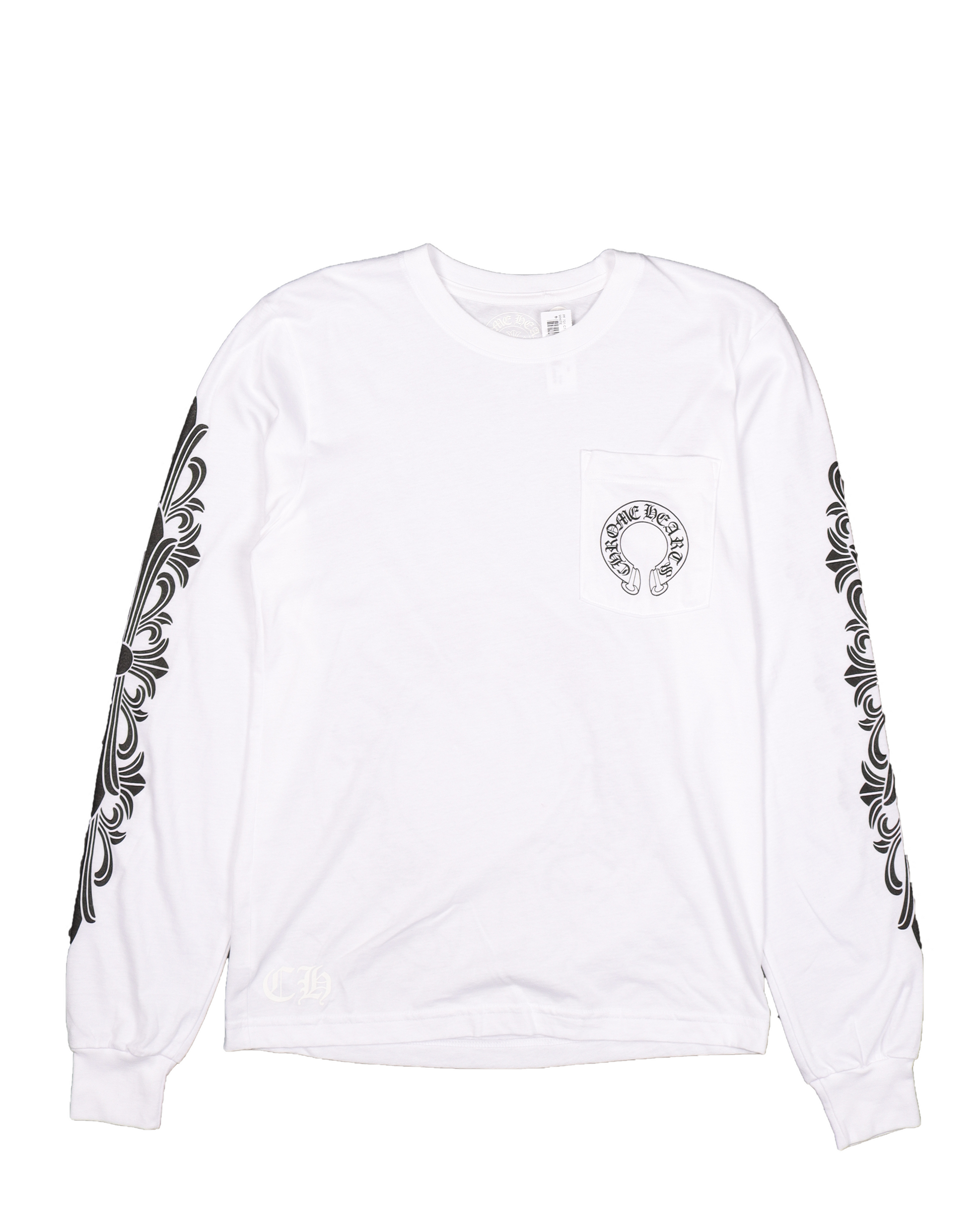 Chrome Hearts Horseshoe Logo Floral Long-Sleeve T-Shirt – Justin Reed Chrome Hearts Horseshoe Logo Floral Long-Sleeve T-Shirt – Justin Reed