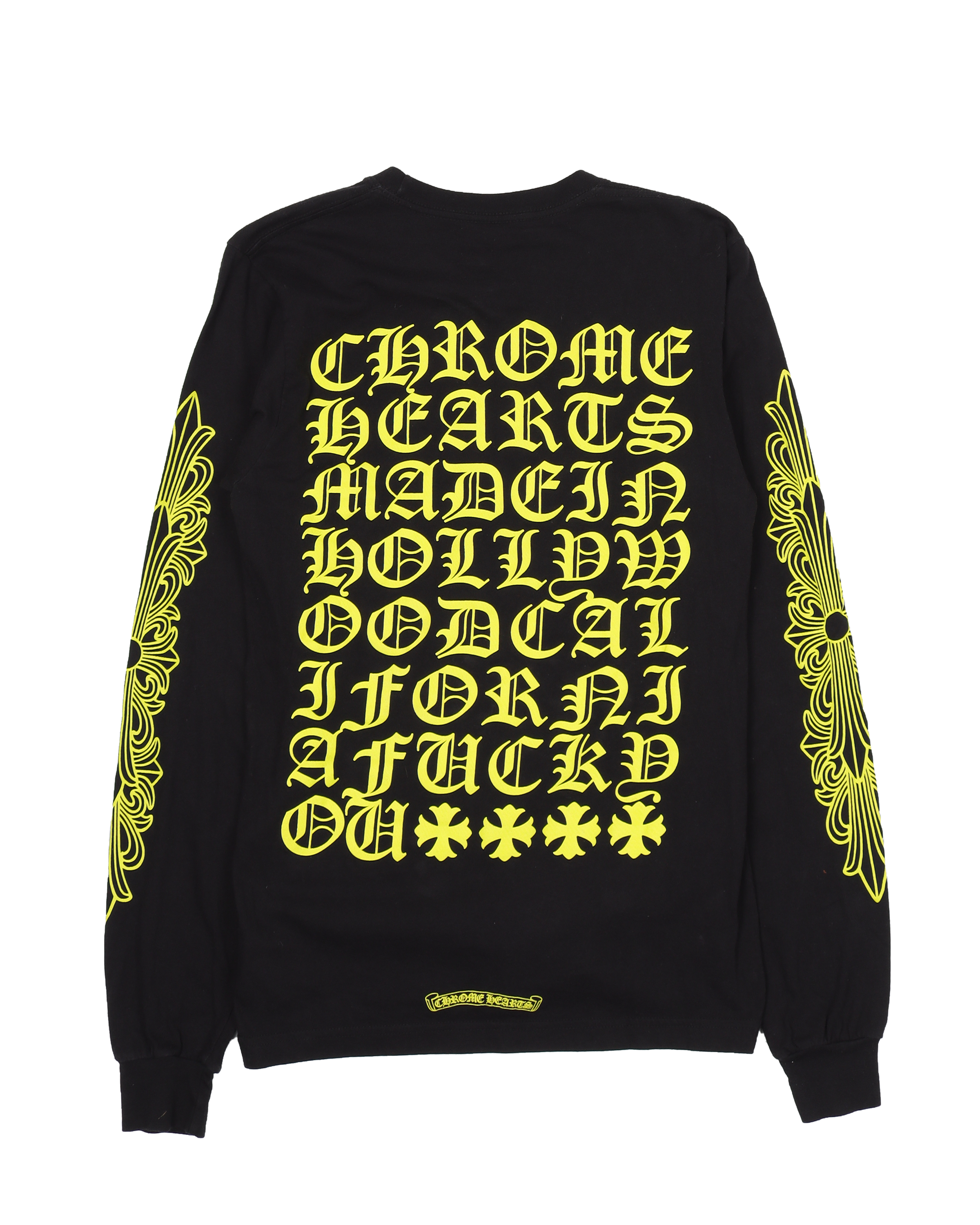 Neon Yellow Text L/S T-Shirt (LA Exclusive)