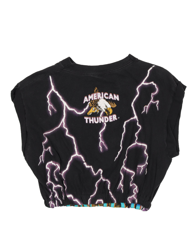American Thunder Cropped T-Shirt
