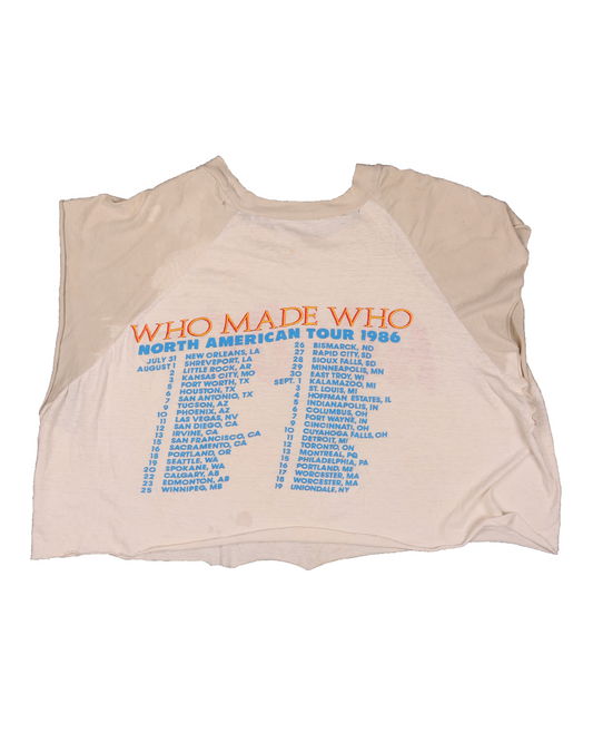AC/DC Tour Cropped T-Shirt