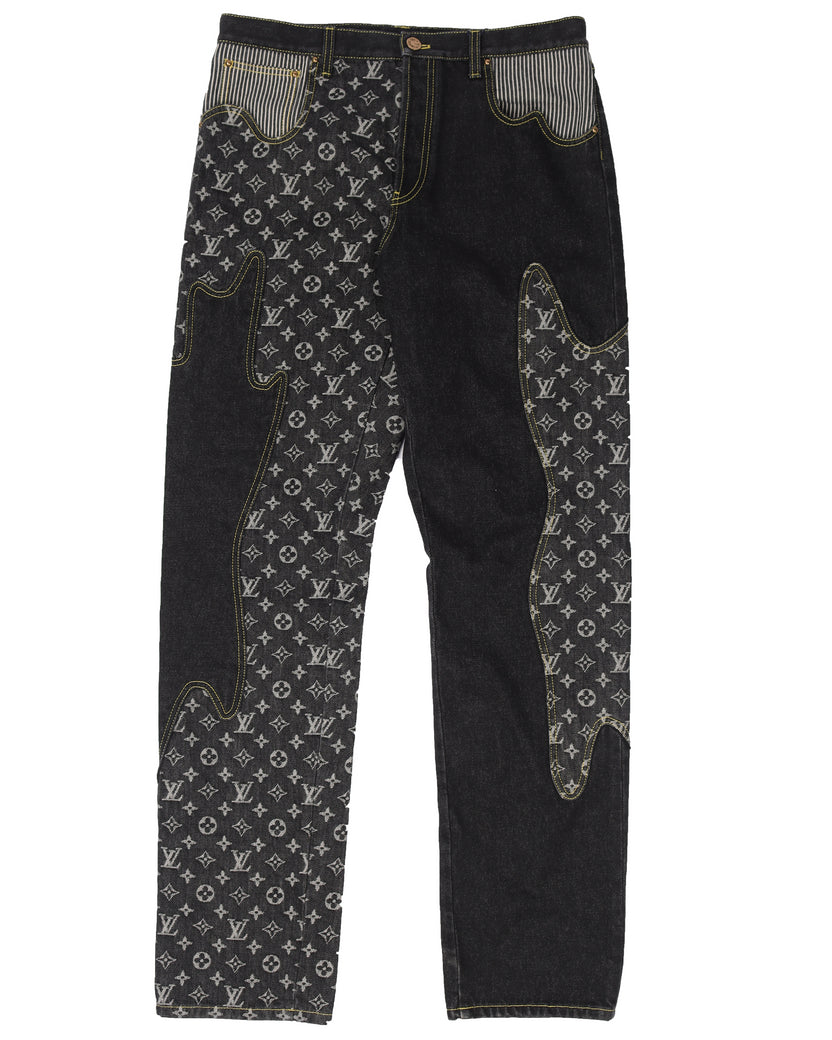 Denim Jeans Observer 在 Twitter:  Louis Vuitton 2022  Resort Cruise Mens Collection #LouisVuitton #VirgilAbloh #Nigo #patchwork # denim #jeans #denimondenim #drip #patches #corduroy #denimjacket  #jeanjacket #monogram #duffel