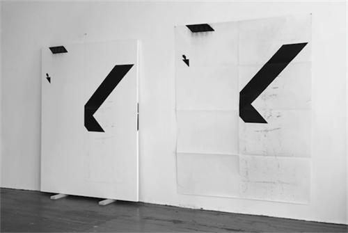 X Poster (Untitled, 2008, Epson UltraChrome inkjet on linen, 84 x 69 in, WG2001) (2016)
