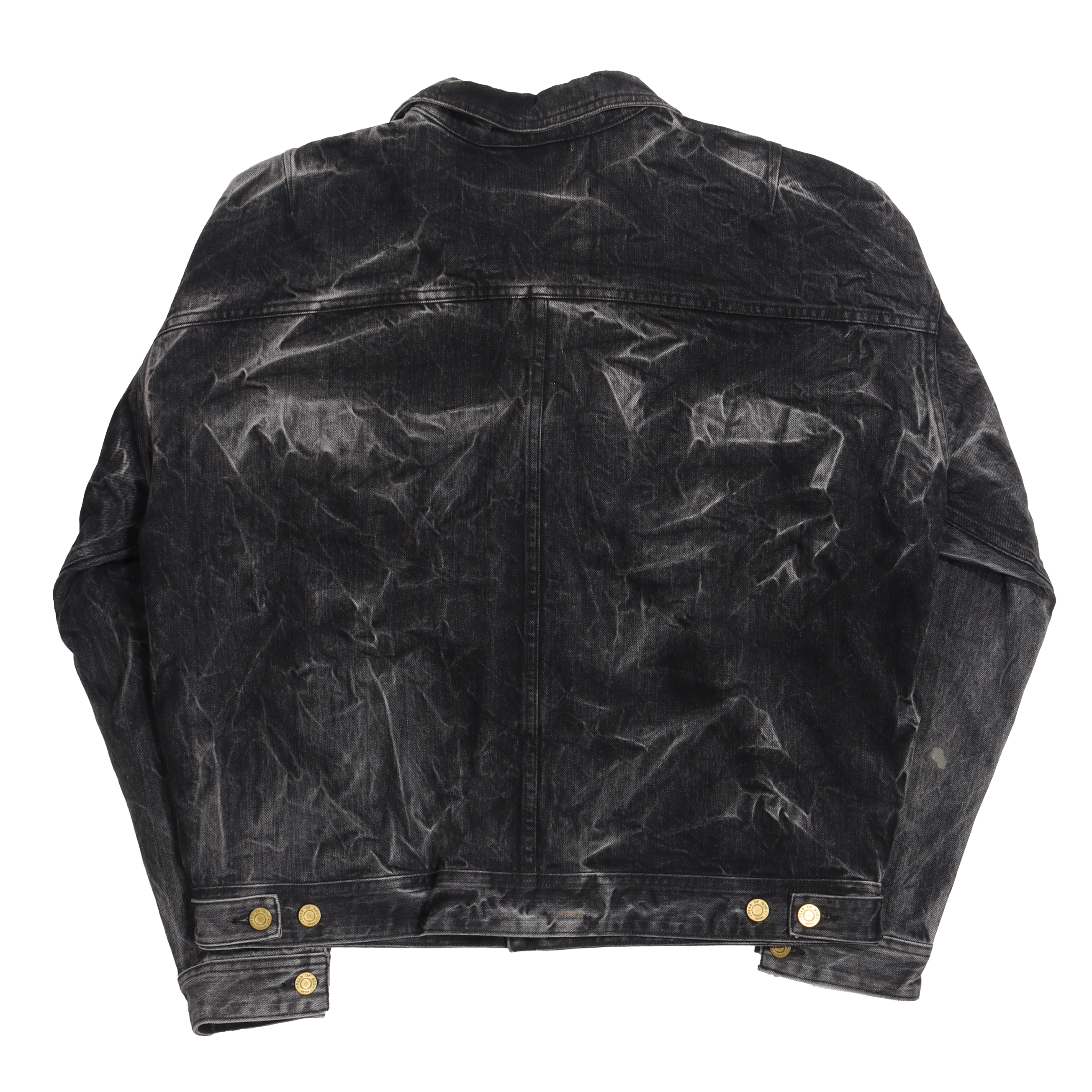 Selvedge Denim Holy Water Trucker Denim Jacket Black w Tags