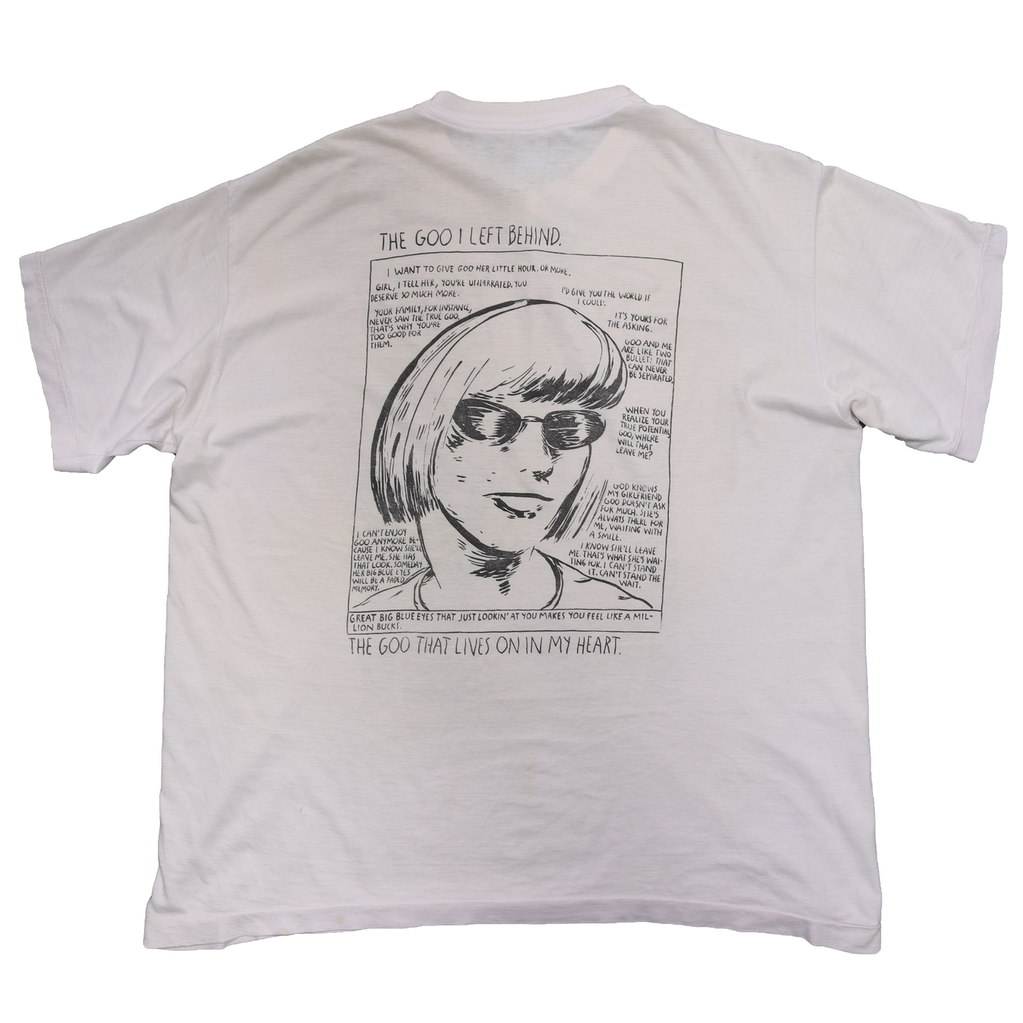 Sonic Youth 1991 "In GOO" T-Shirt by Raymond Pettibon