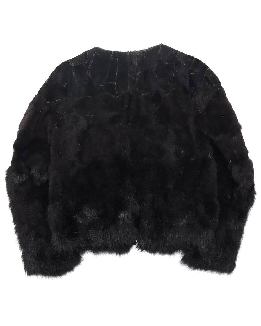 Archival Clothing Racoon Fur Jacket