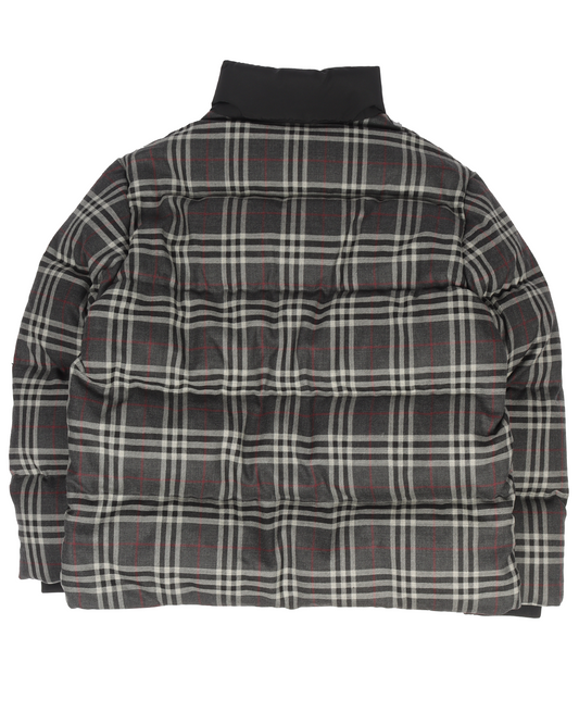 Check Down-filled Wool