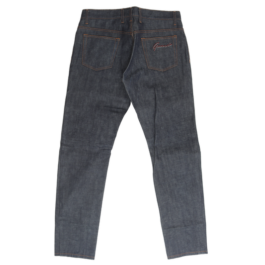 Raw Pocket Logo Denim