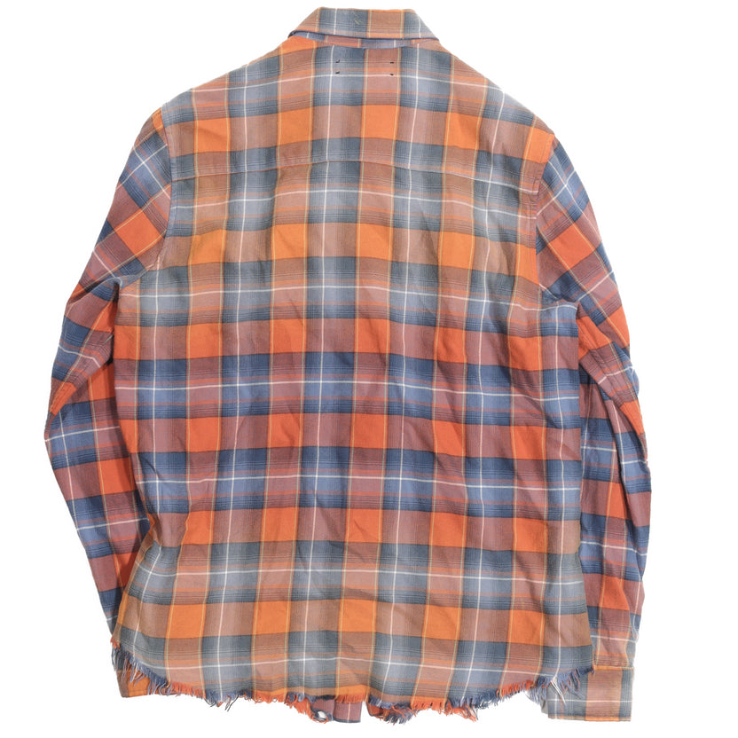 Distressed Flannel Shirt