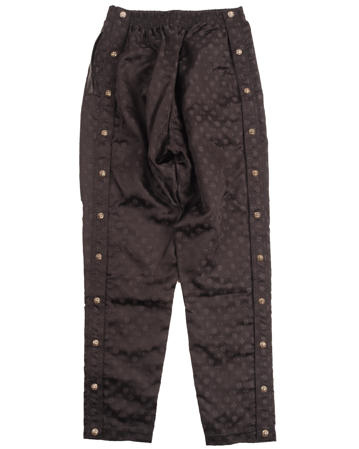 Silk Snap Button Track Pants