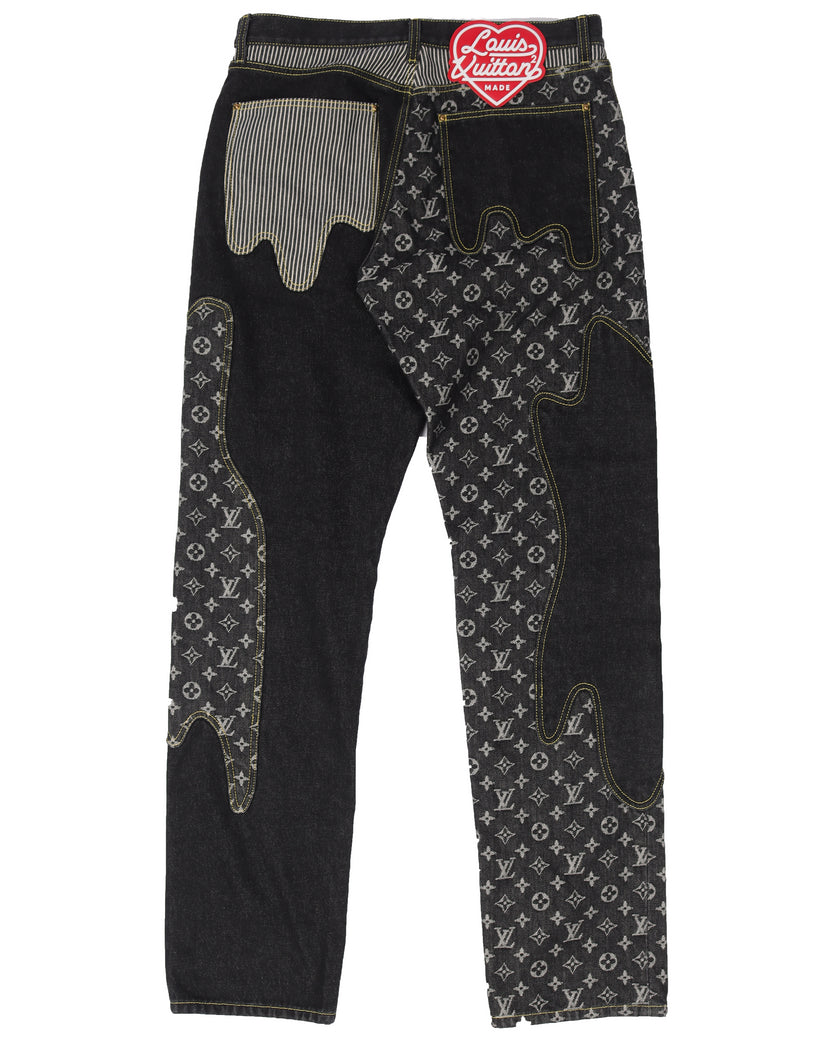 Denim Jeans Observer on X:  Louis Vuitton 2022  Resort Cruise Mens Collection #LouisVuitton #VirgilAbloh #Nigo #patchwork # denim #jeans #denimondenim #drip #patches #corduroy #denimjacket  #jeanjacket #monogram #duffel #handbag