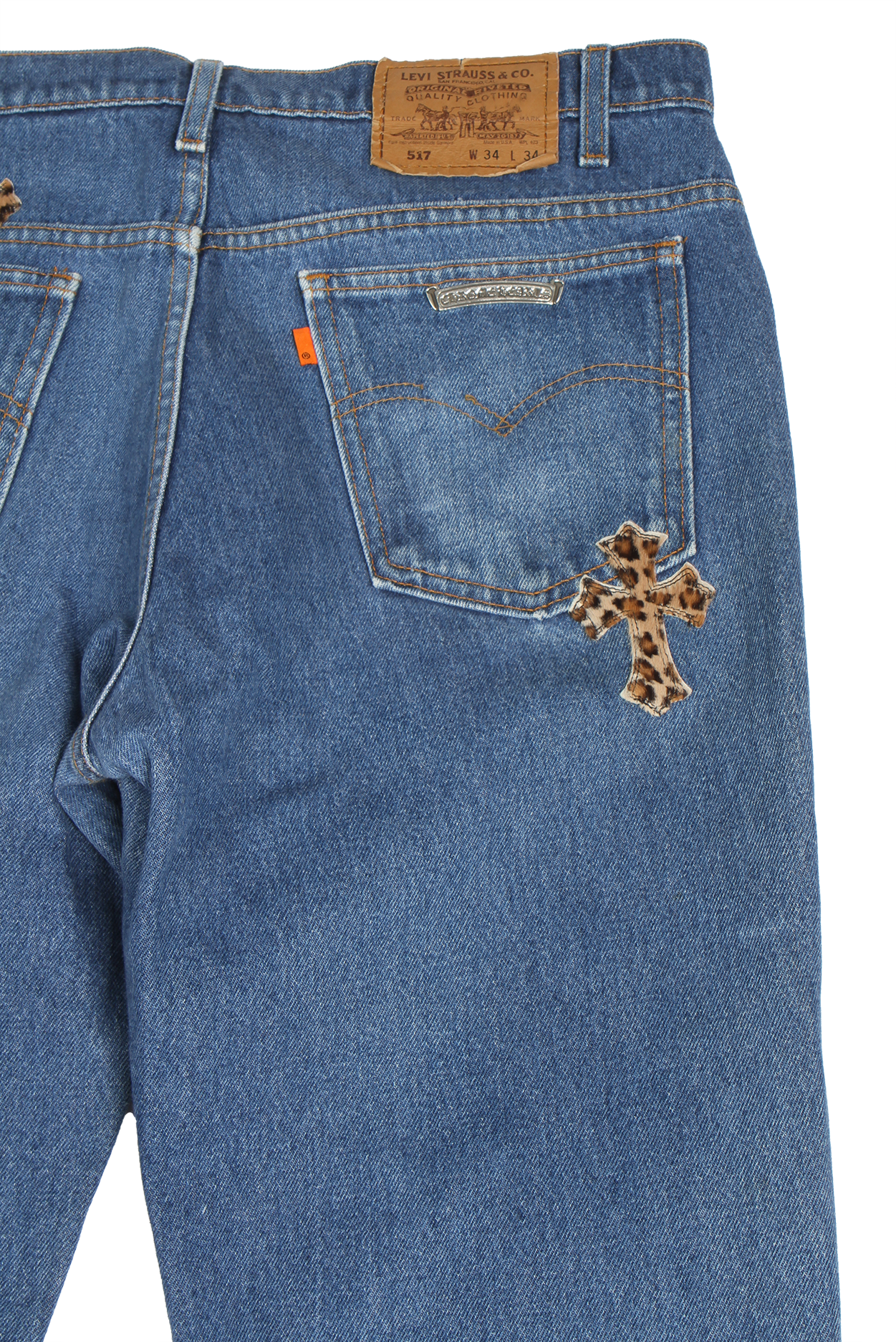 Leopard Patch Denim