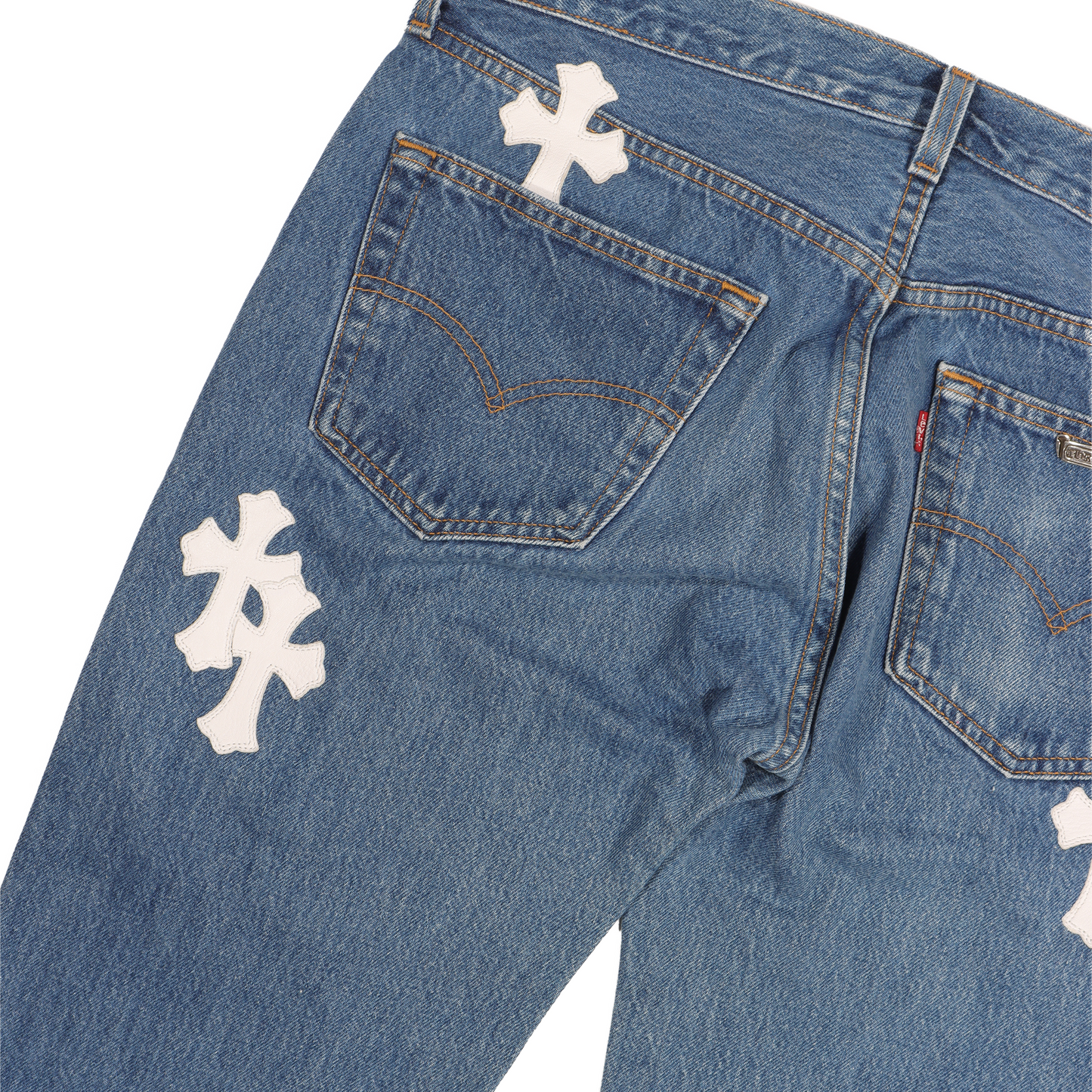 Levi's White Cross Patch Denim