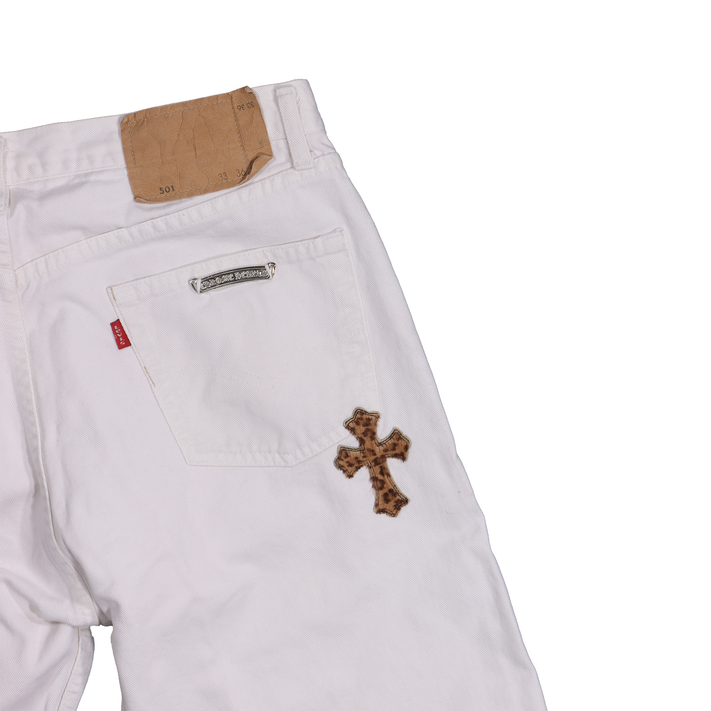 Leopard Cross Patch Denim
