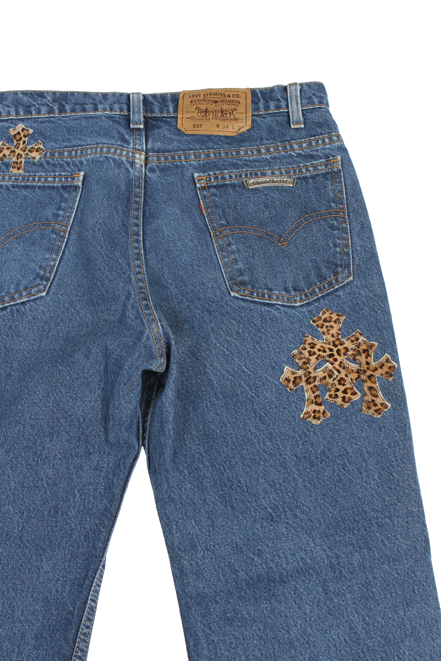 Leopard Patch Denim
