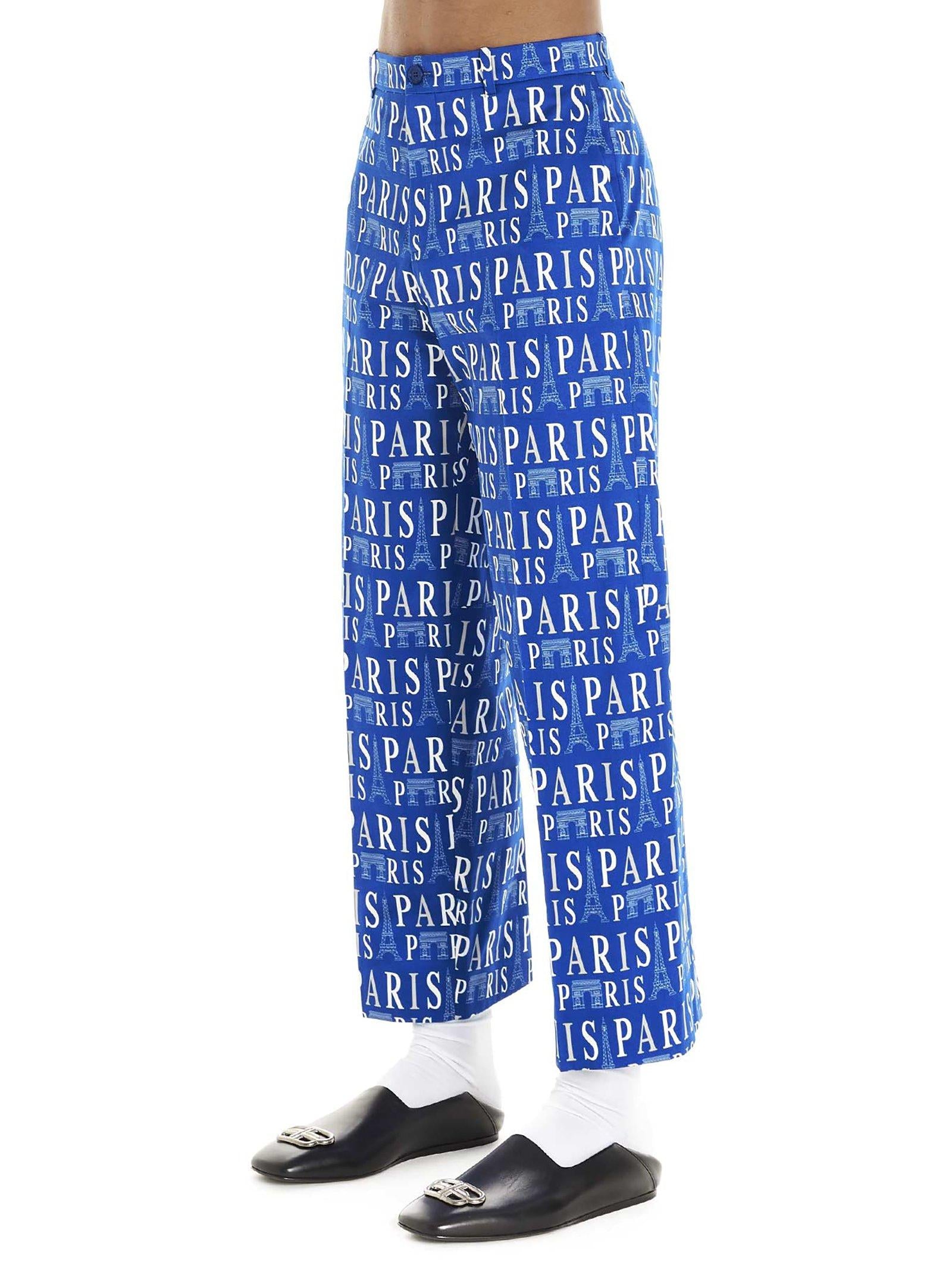 PARIS Print Trouser w/ Tags