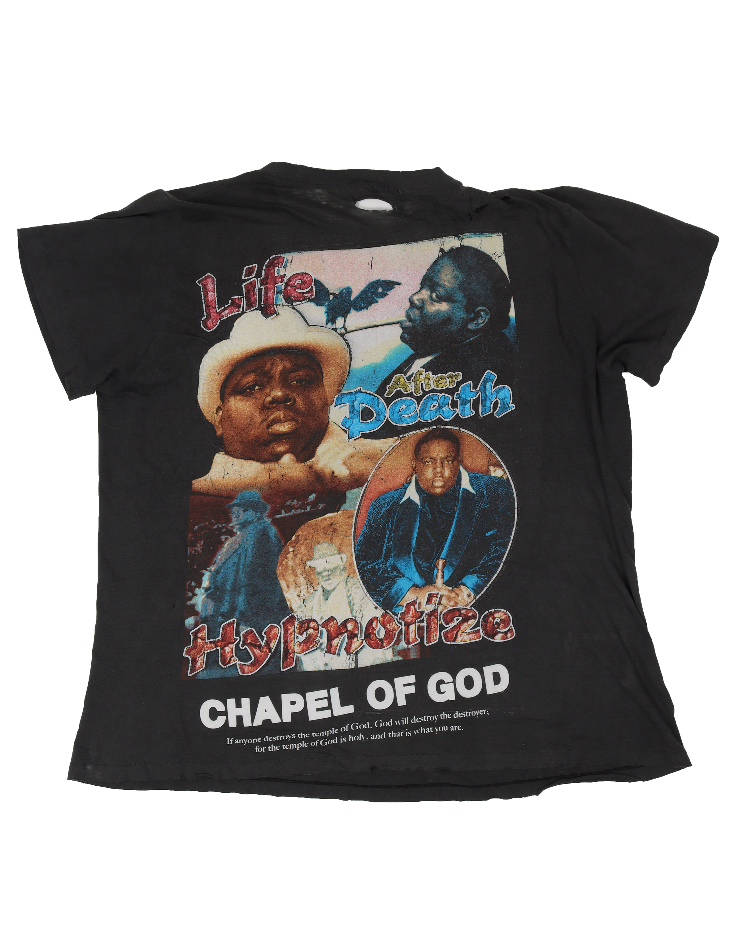 Notorious BIG 'Life After Death' Rap T-Shirt (Chapel of God x Maxfield Exclusive)