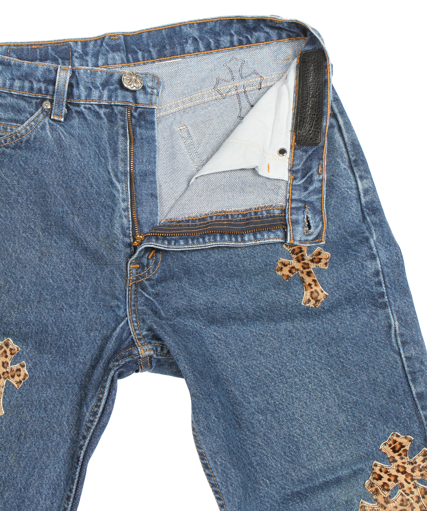 Leopard Patch Denim