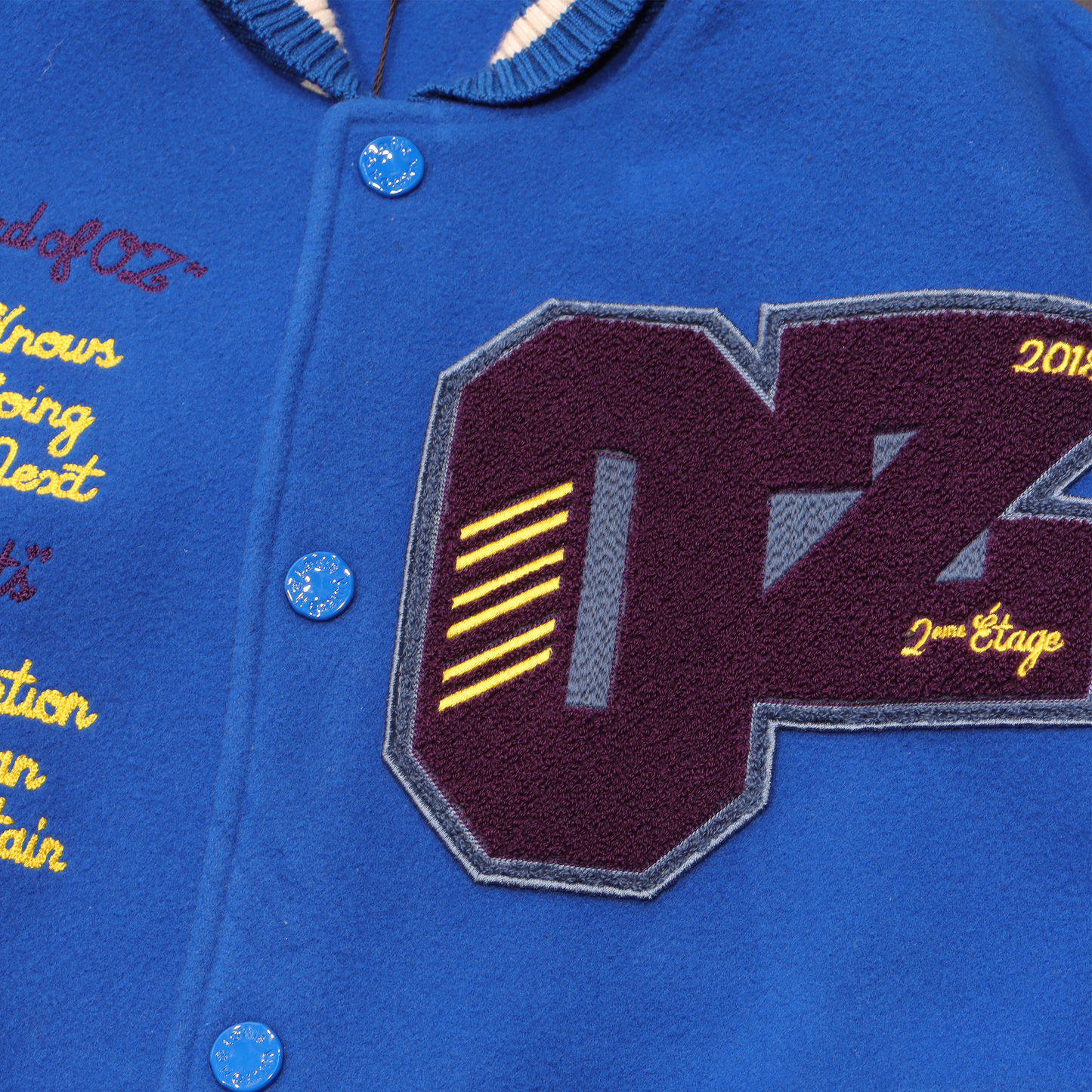 "PLAIN RAINBOW" Wizard of Oz Varsity Jacket w/ Tags