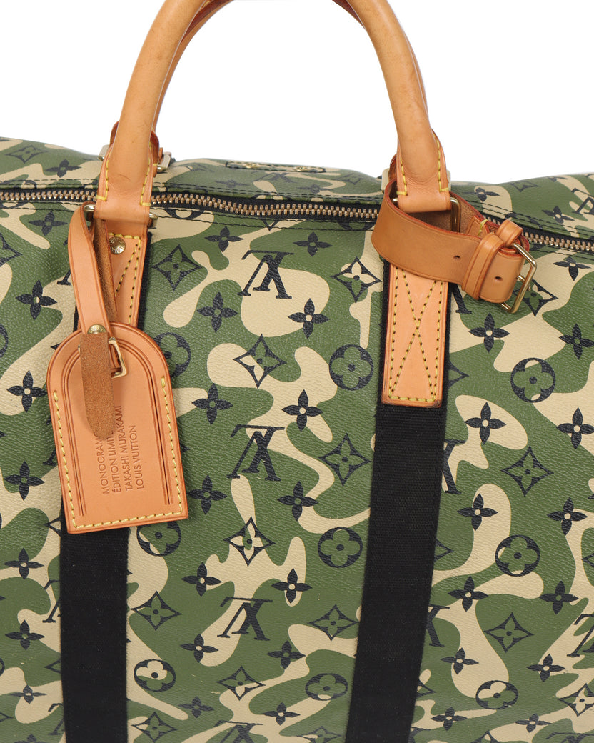 IN-FOCUS: LV x Murakami Keepall Bandouliere Monogramouflage 55