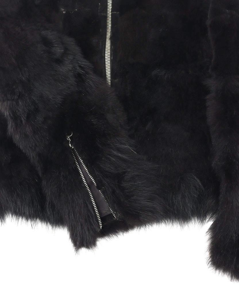 Archival Clothing Racoon Fur Jacket