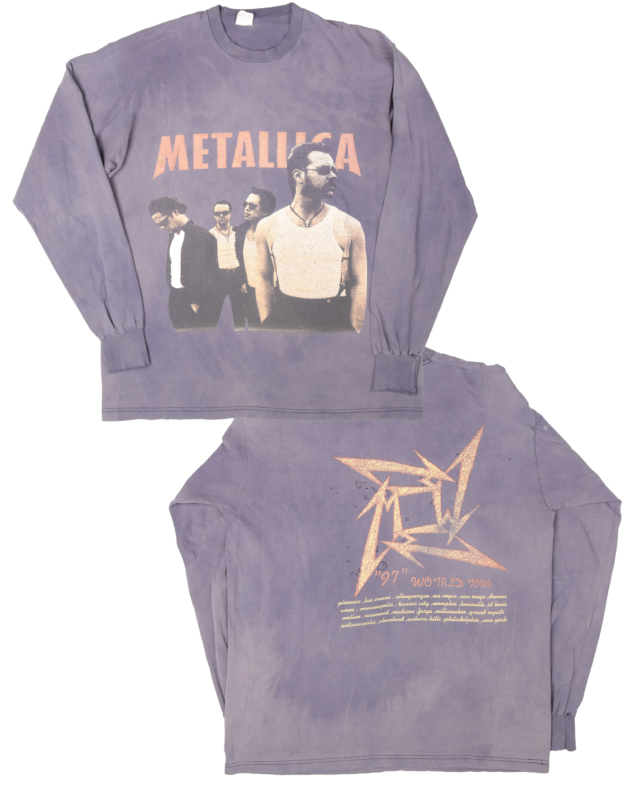 1997 Metallica World Tour Long Sleeve T-Shirt