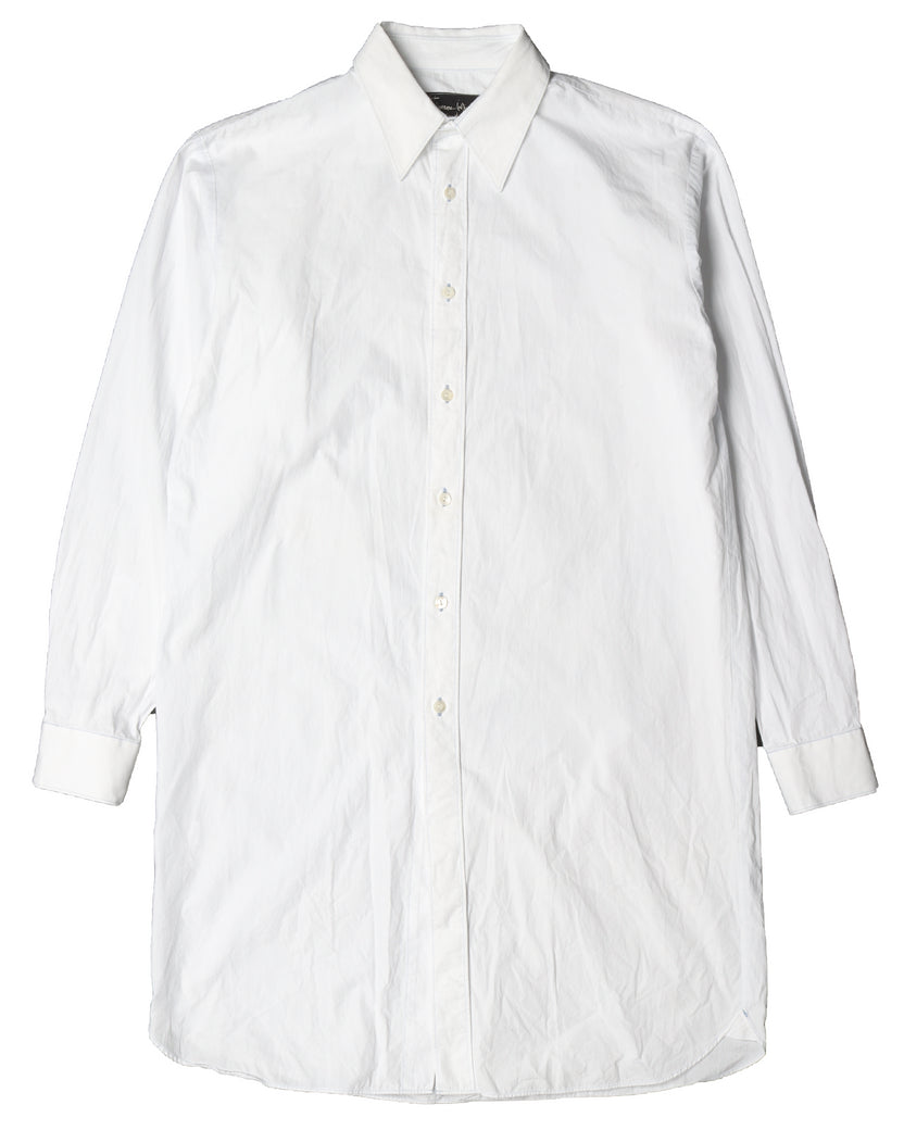 Long White Button Up Shirt