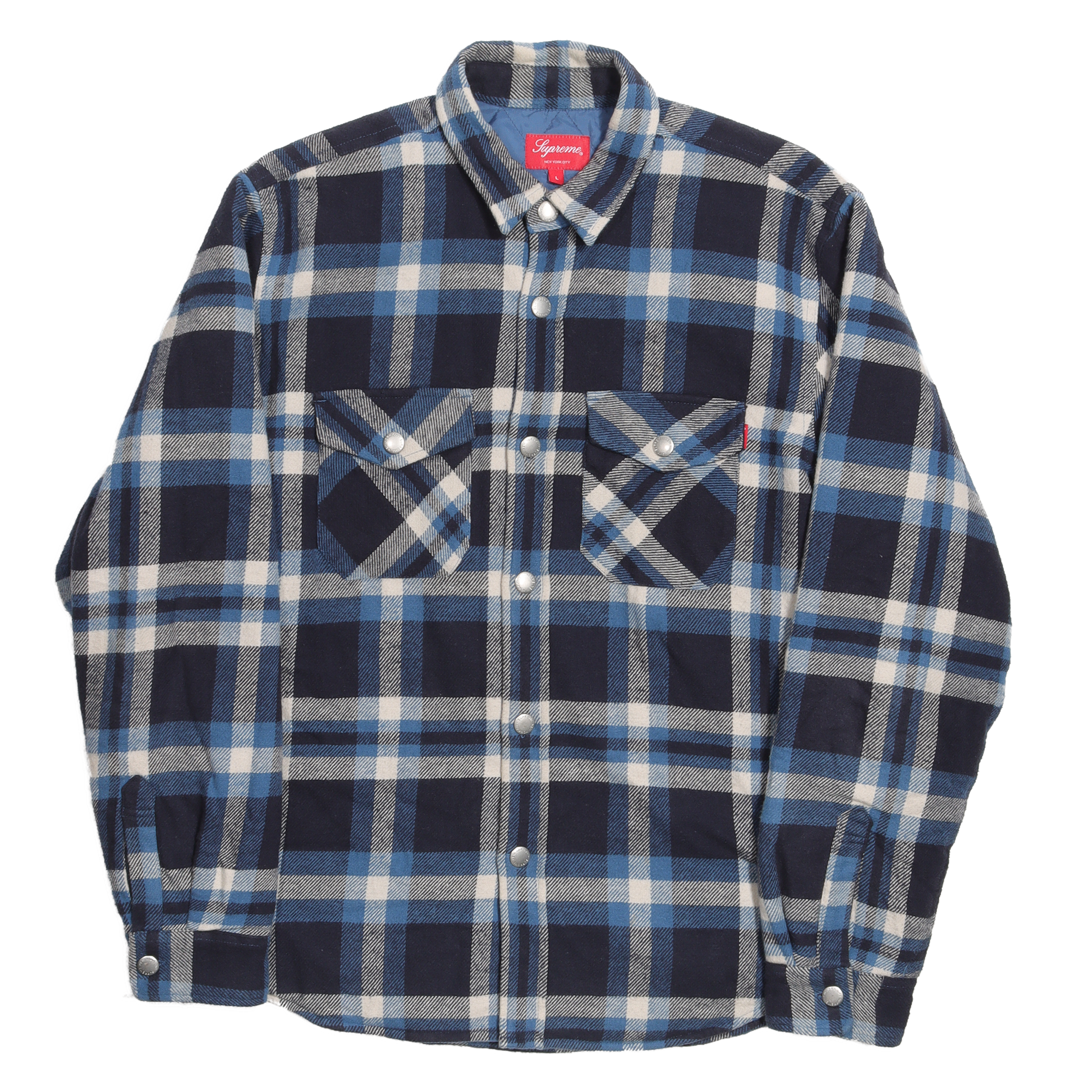 FW17 Quilted Arc Logo Flannel Jacket
