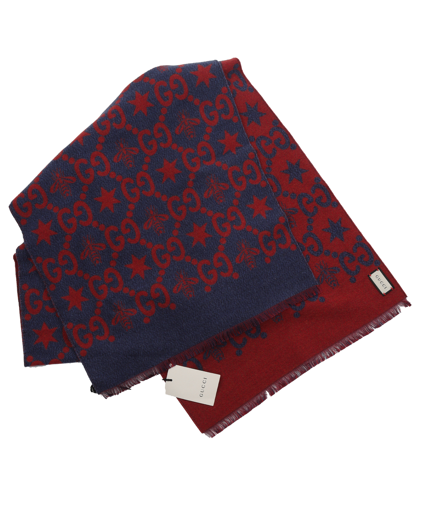 Wool Jacquard Monogram Scarf