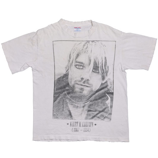 1990's Kurt Cobain Portrait Memorial T-Shirt